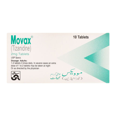 Sami Pharmaceuticals Movax Tablet, 2mg, 10-Pack product image - Bolanclinic