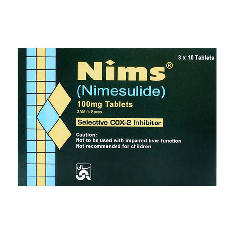 Sami Pharmaceuticals Nims Tablet, 100mg, 1-Strip product image 2 - Bolanclinic