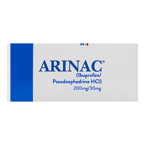 Abbott Arinac Tablet, 200mg/30mg, 1-Strip product image 2 - Bolanclinic