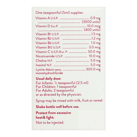 Abbott ViDaylin L Syrup, 120ml product image 3 - Bolanclinic