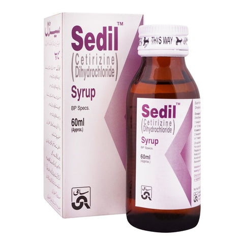 Sami Pharmaceuticals Sedil Syrup, 60ml product image - Bolanclinic