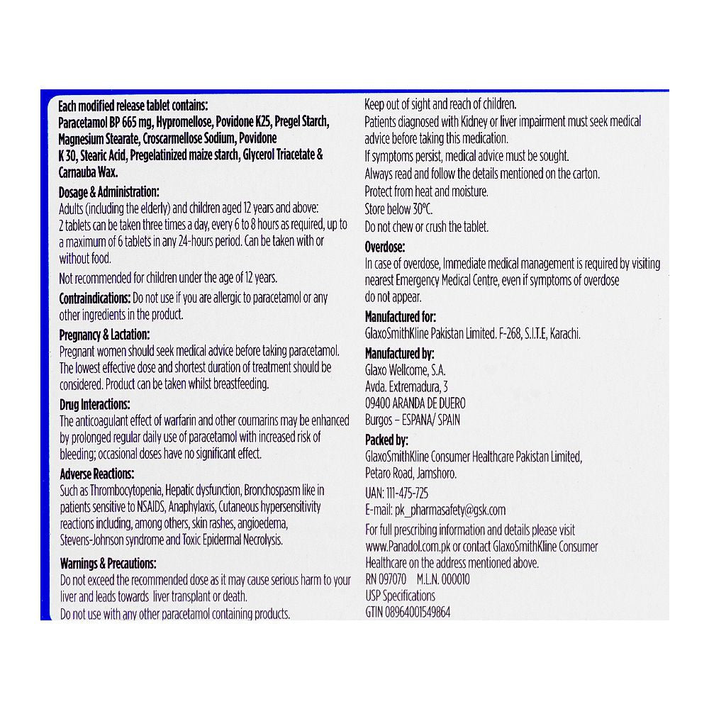 Haleon Panadol Extend Tablet, 20-Pack product image 5 - Bolanclinic