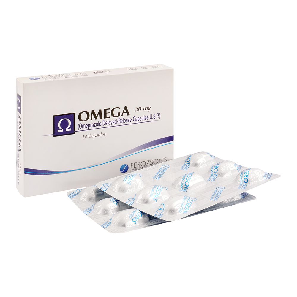 Ferozsons Laboratories Omega Capsule, 20mg, 14-Pack product image - Bolanclinic