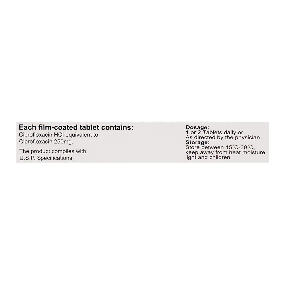 S.J. & G. Cinoflox Tablet, 250mg, 10-Pack product image 3 - Bolanclinic