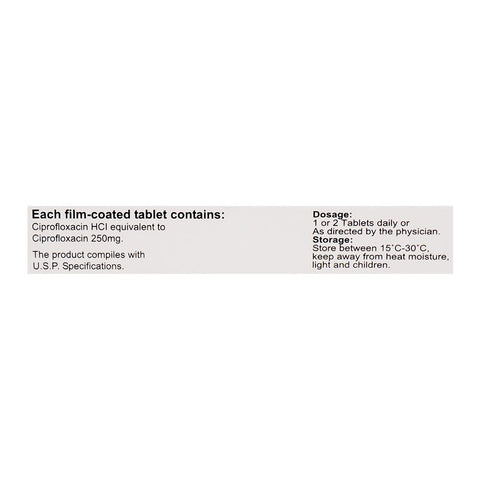 S.J. & G. Cinoflox Tablet, 250mg, 10-Pack product image 3 - Bolanclinic
