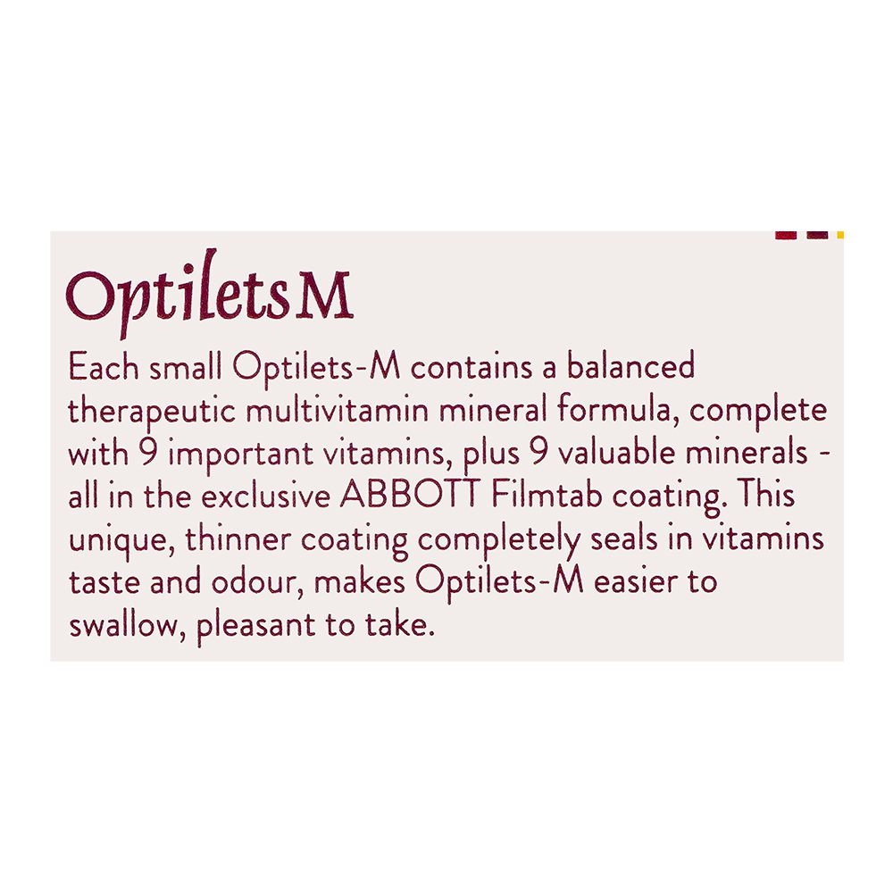 Abbott Optilets-M Tablet, 30-Pack product image 3 - Bolanclinic