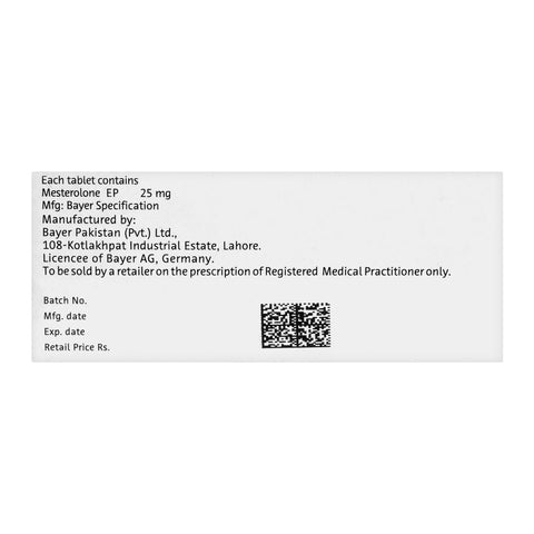 Bayer Pharmaceuticals Proviron Tablet, 25mg, 20-Pack product image 2 - Bolanclinic