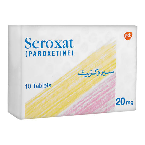 GSK Seroxat Tablet, 20mg, 10-Pack product image - Bolanclinic