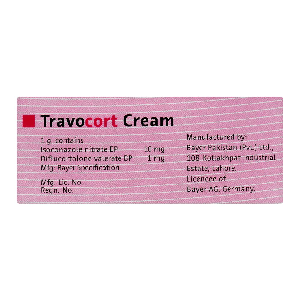 Bayer Pharmaceuticals Travocort Cream, 10g product image 2 - Bolanclinic