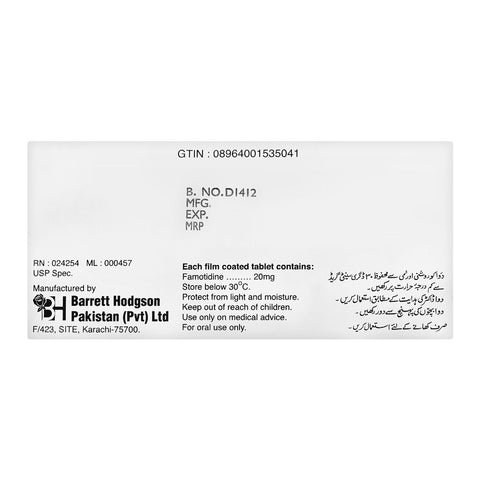 Barrett Hodgson Acicon Tablet, 20mg, 10-Pack product image 2 - Bolanclinic