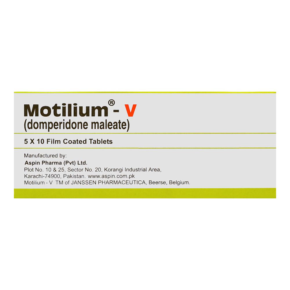 Aspin Pharma Motilium-V Tablet, 1-Strip product image 2 - Bolanclinic