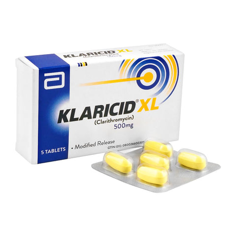Abbott Klaricid-XL Tablet, 500mg, 5-Pack product image - Bolanclinic