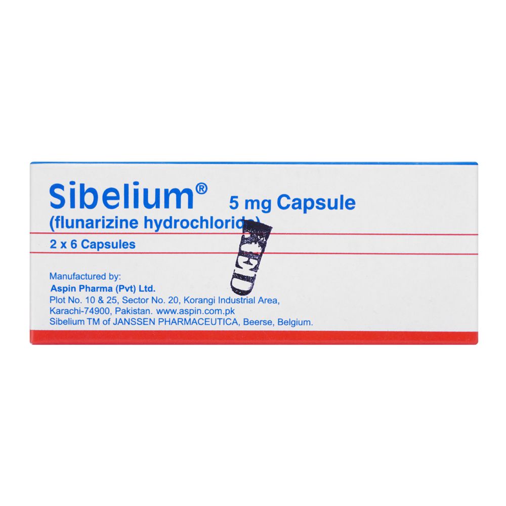 Aspin Pharma Sibelium Capsule, 5mg, 12-Pack product image 2 - Bolanclinic