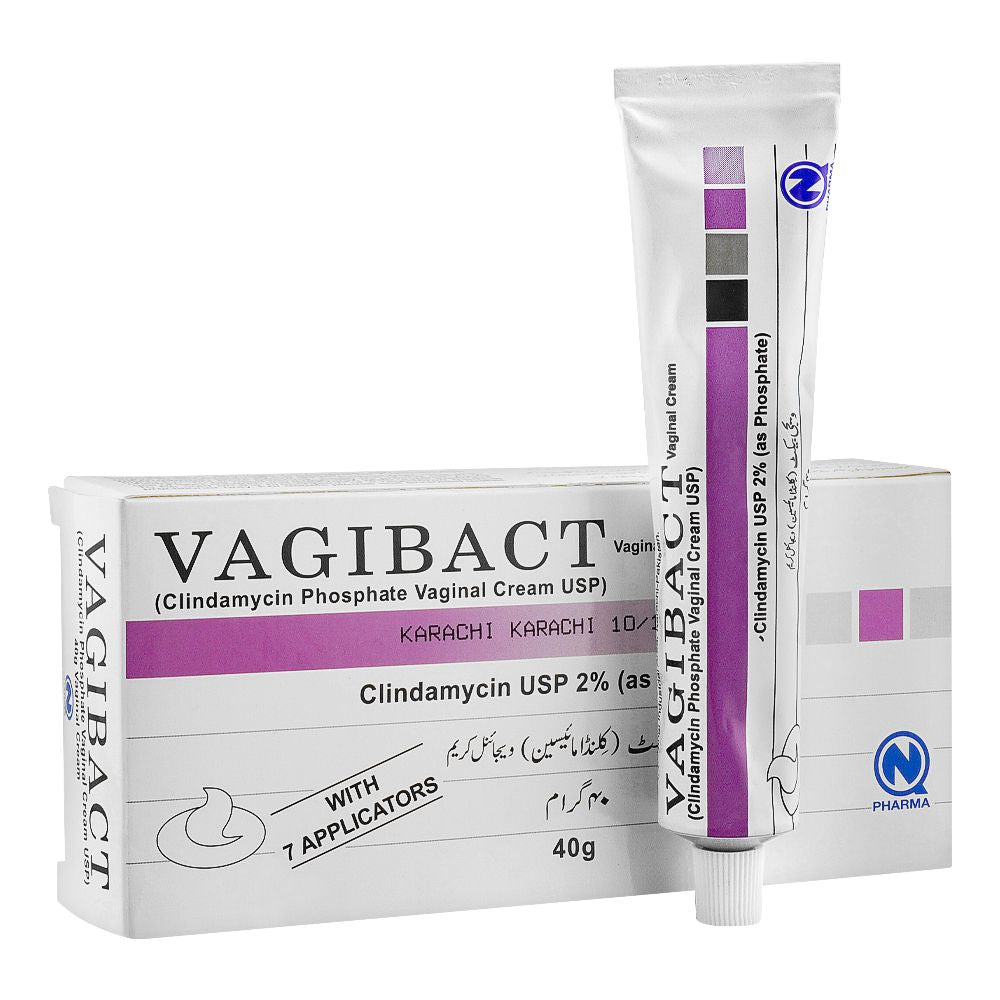 NabiQasim Vagibact Cream, With 7 Applicators, 40g product image - Bolanclinic