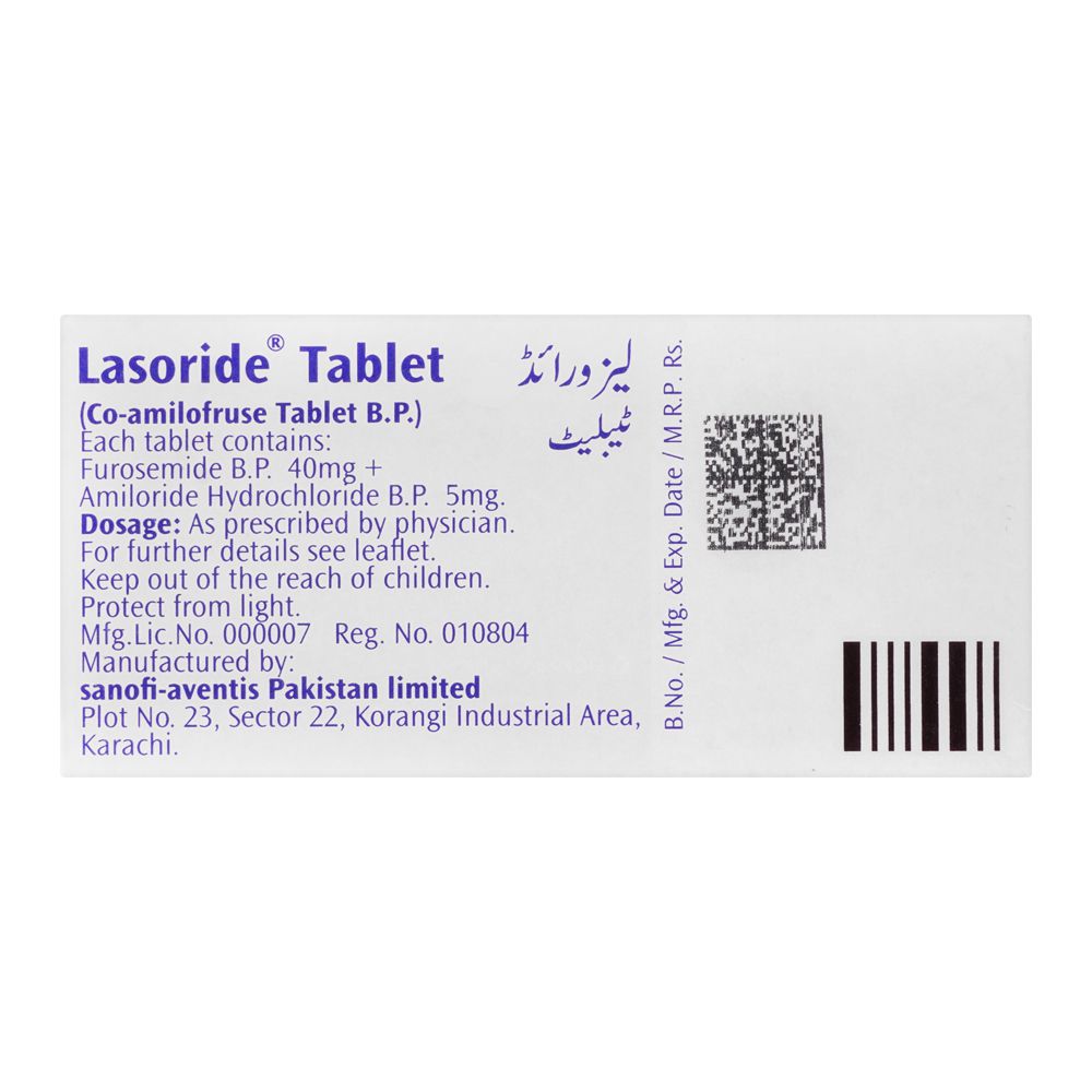 Lasoride Tablet, 30-Pack product image 2 - Bolanclinic