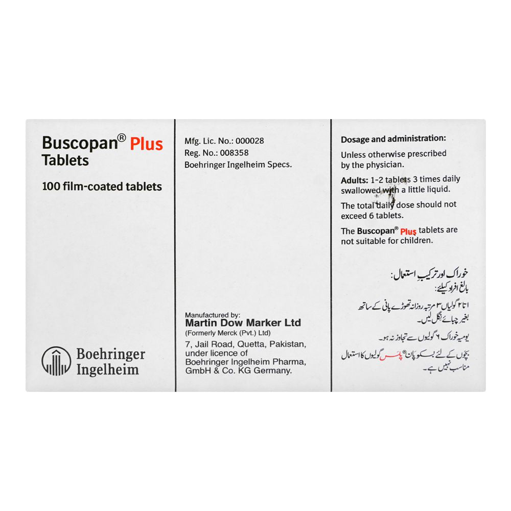 Martin Dow Buscopan Plus Tablet, 1-Strip product image 4 - Bolanclinic