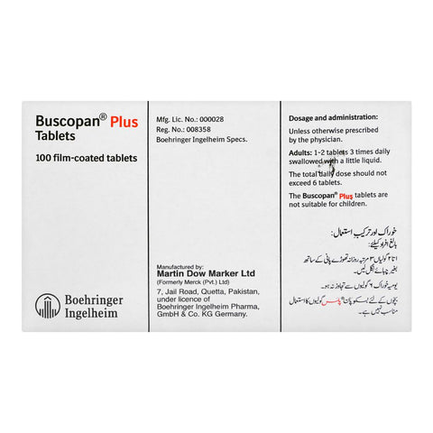 Martin Dow Buscopan Plus Tablet, 1-Strip product image 4 - Bolanclinic