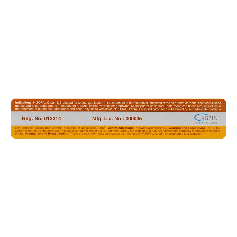 Aspin Pharma Nizoral Cream, 10g product image 2 - Bolanclinic