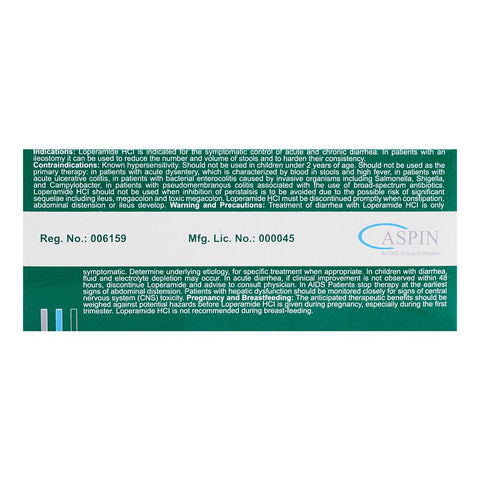 Aspin Pharma Imodium Capsule, 2mg, 1-Strip product image 3 - Bolanclinic