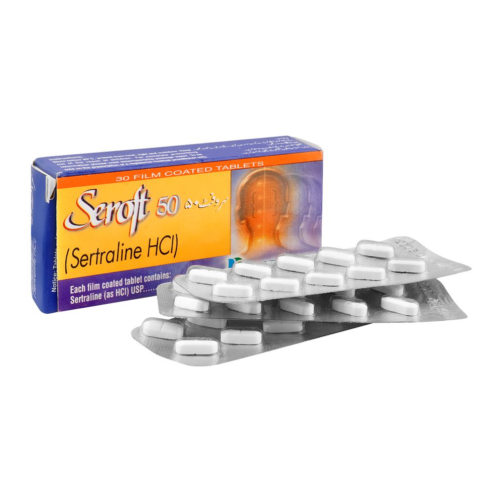 Pharmatec Seroft Tablet, 50mg, 30-Pack product image - Bolanclinic