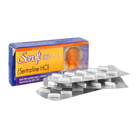 Pharmatec Seroft Tablet, 50mg, 30-Pack product image - Bolanclinic