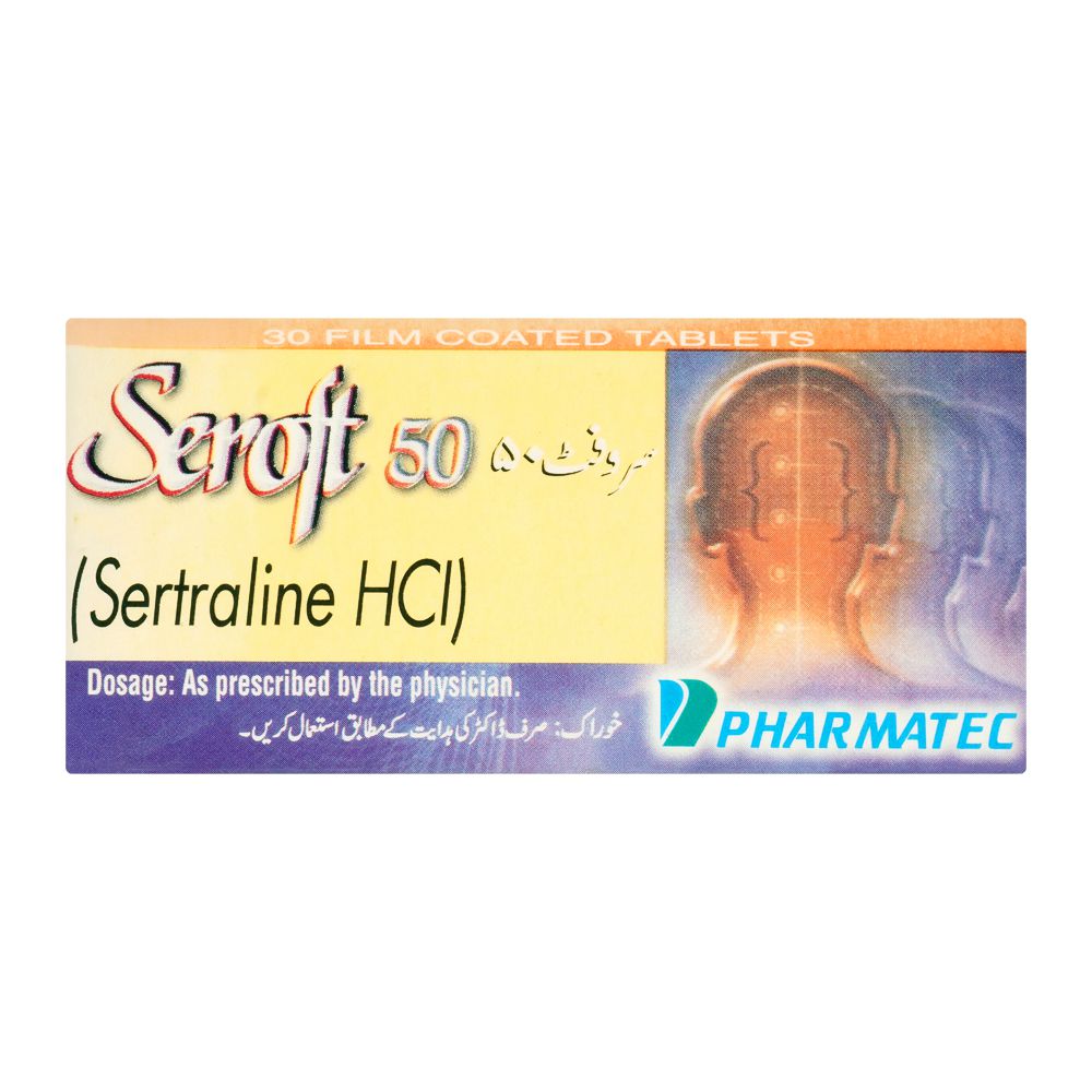 Pharmatec Seroft Tablet, 50mg, 30-Pack product image 2 - Bolanclinic
