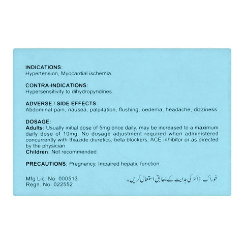 Zafa Pharmaceuticals Zodip Tablet, 5mg, 20-Pack product image 2 - Bolanclinic