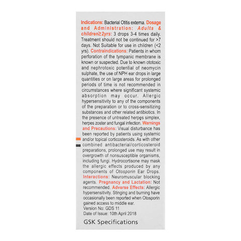 GSK Otosporin Ear Drop, 5ml product image 2 - Bolanclinic