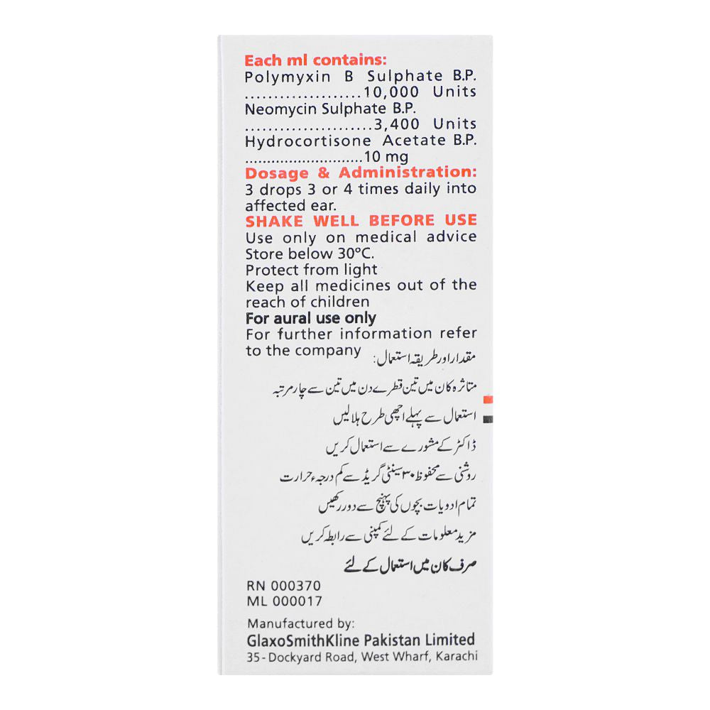 GSK Otosporin Ear Drop, 5ml product image 3 - Bolanclinic
