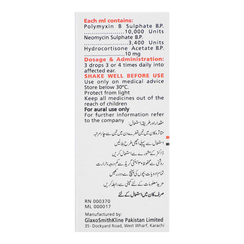 GSK Otosporin Ear Drop, 5ml product image 3 - Bolanclinic