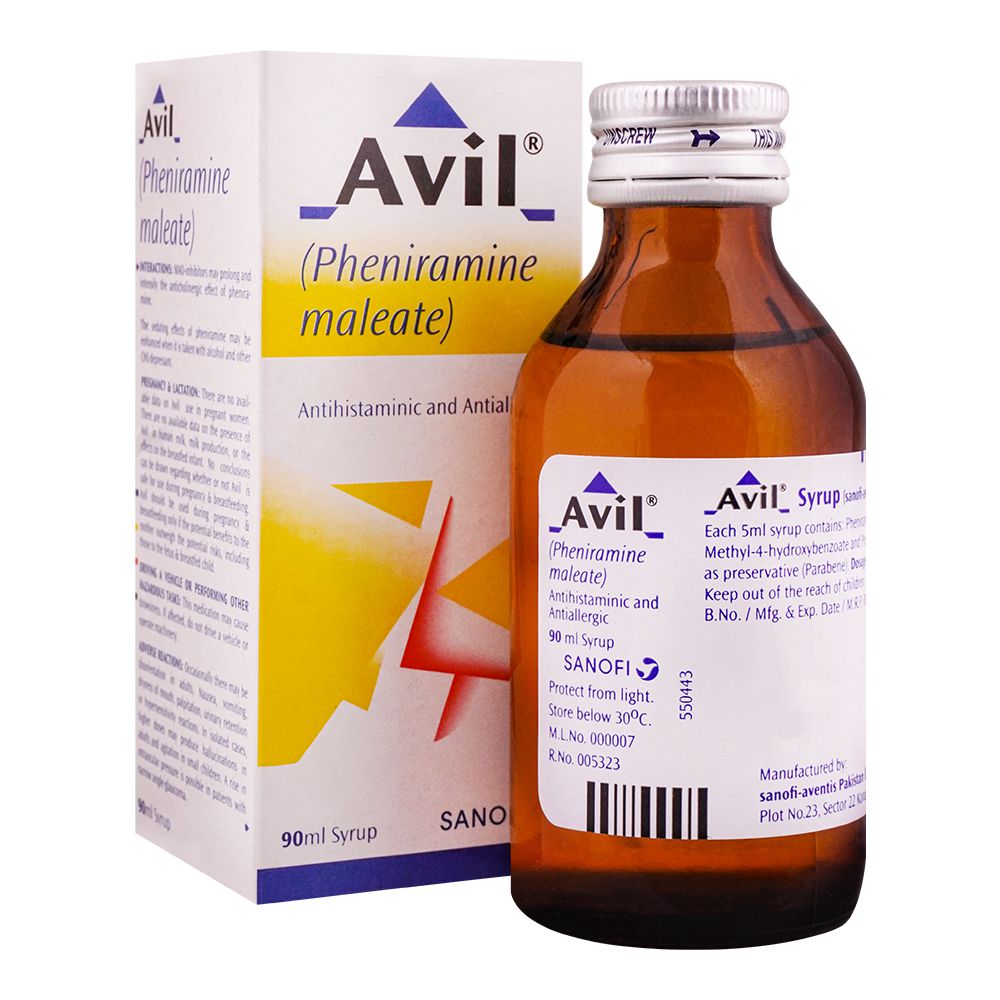 Avil Syrup, 90ml product image - Bolanclinic