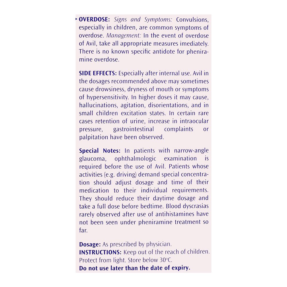 Avil Syrup, 90ml product image 3 - Bolanclinic