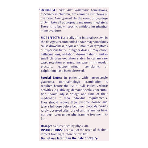 Avil Syrup, 90ml product image 3 - Bolanclinic