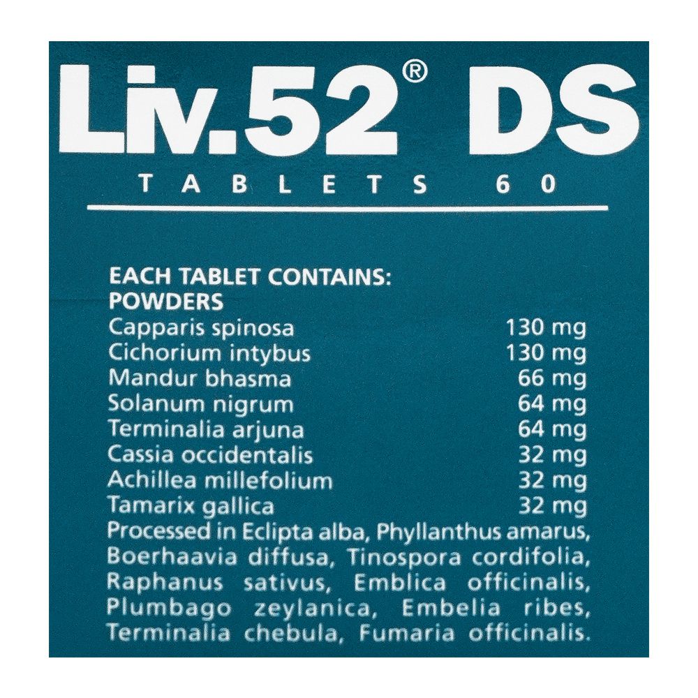 Highnoon Laboratories Himalaya Liv. 52 DS Tablet, 60-Pack product image 3 - Bolanclinic