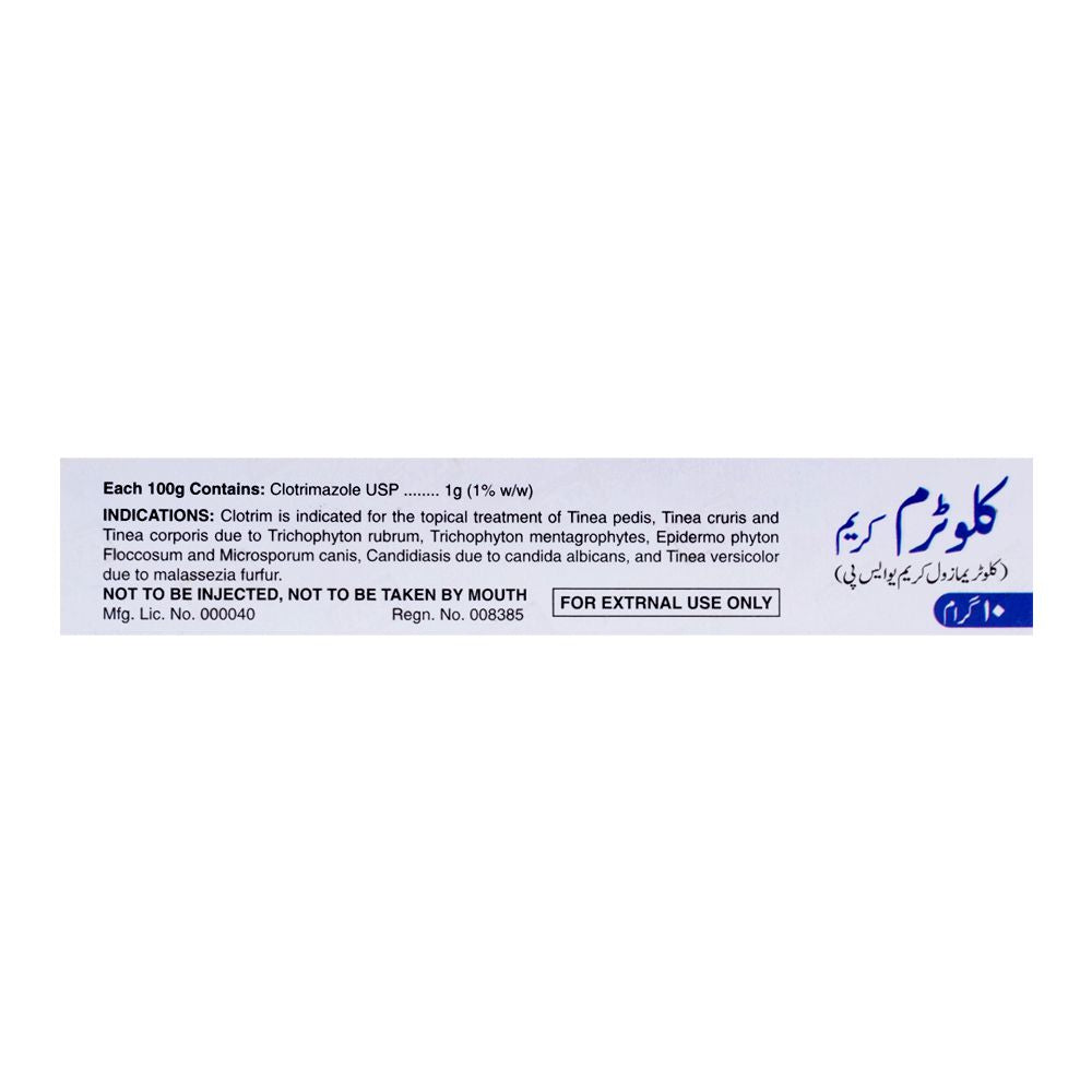Zafa Pharmaceuticals Clotrim Cream, 10g product image 2 - Bolanclinic