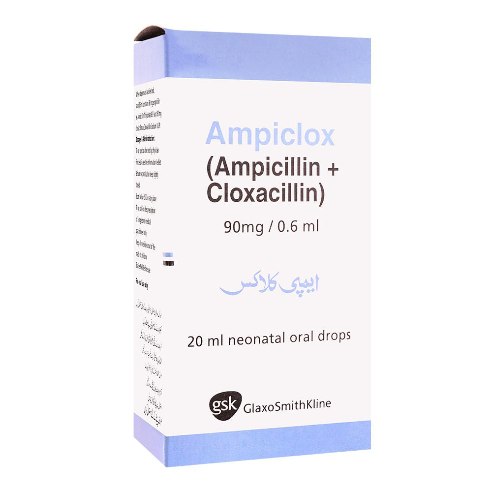 GSK Ampiclox Neonatal Oral Drops, 90mg/0.6ml, 20ml product image 2 - Bolanclinic