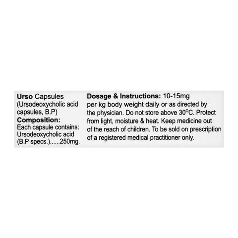 AGP Pharma Urso Capsule, 250mg, 10-Pack product image 4 - Bolanclinic