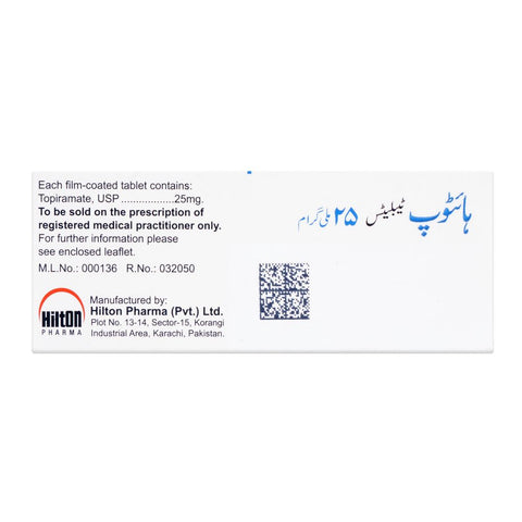 Hilton Pharma Hitop Tablet, 25mg, 30-Pack product image 2 - Bolanclinic