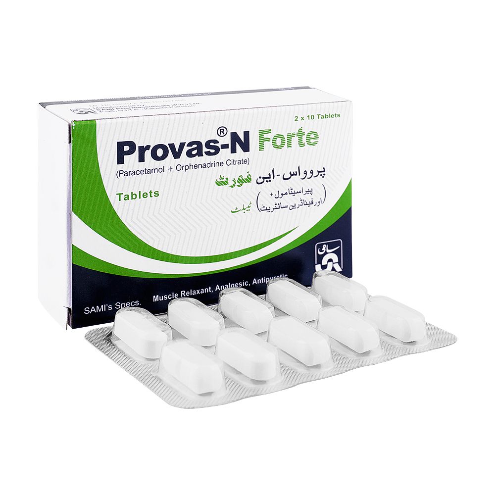 Sami Pharmaceuticals Provas-N Forte Tablet, 20-Pack product image - Bolanclinic