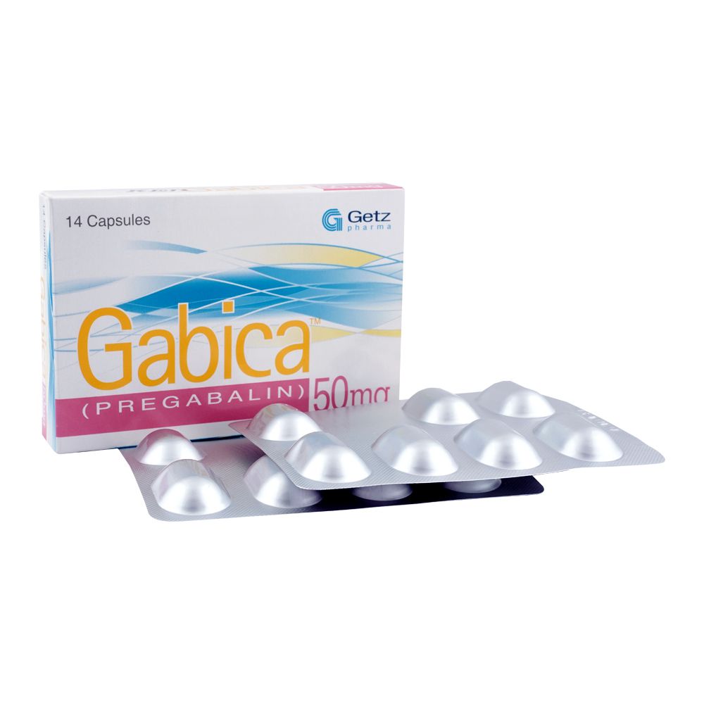 Getz Pharma Gabica Capsule, 50mg, 14-Pack product image 2 - Bolanclinic