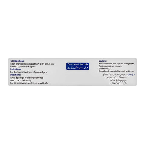 Crystolite Pharmaceuticals Oratane Gel, 10g product image 2 - Bolanclinic