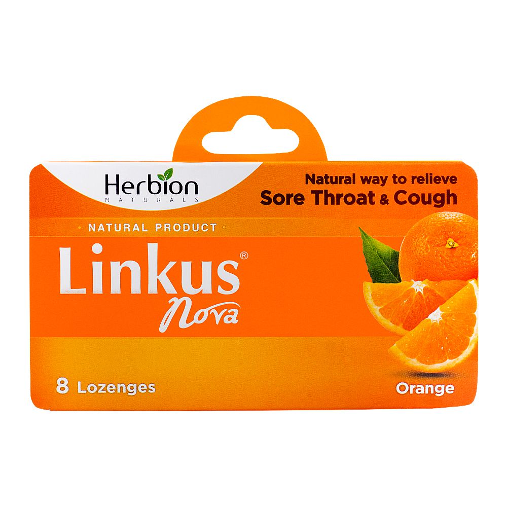 Herbion Linkus Nova Orange Lozenges Regular, 8-Pack product image - Bolanclinic