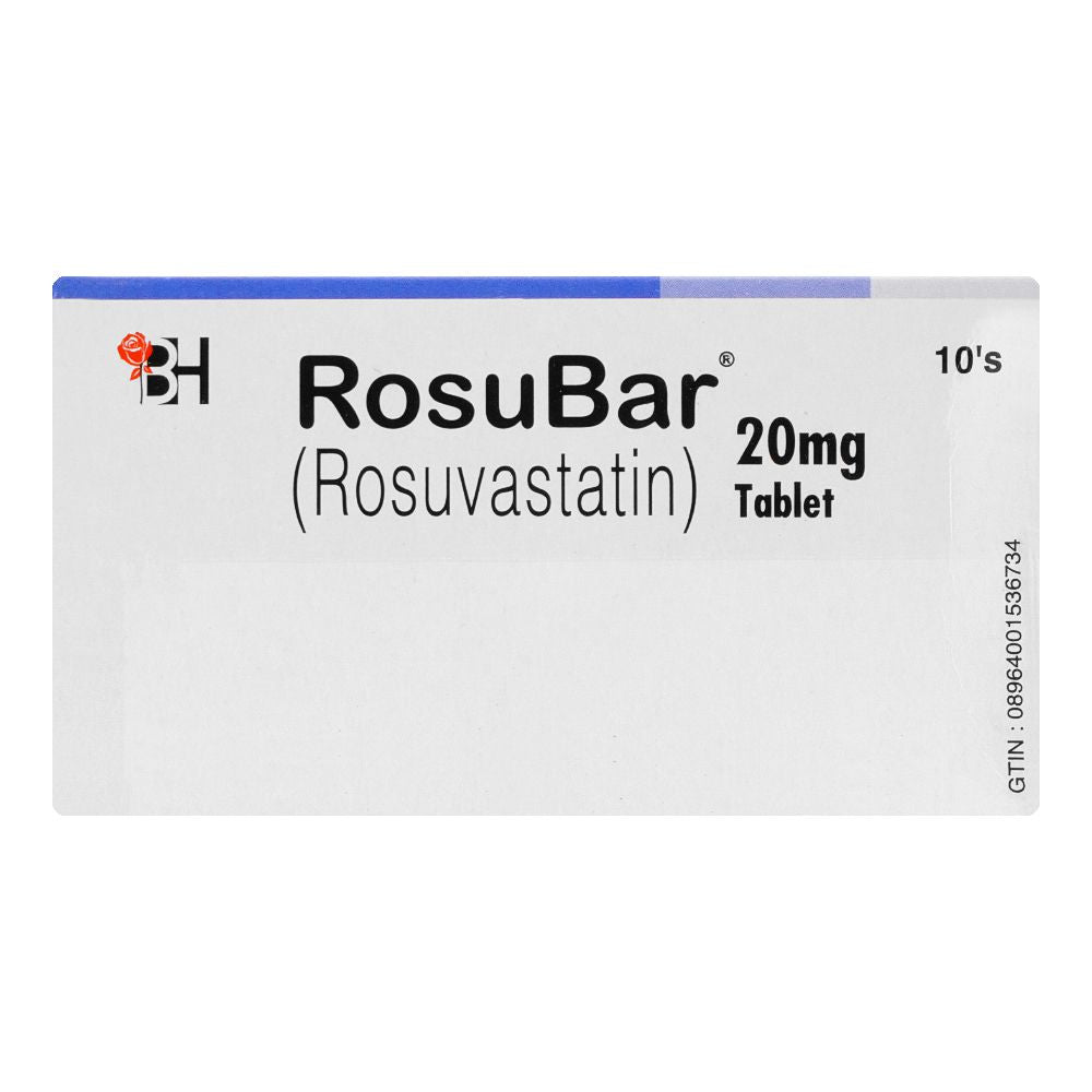 Barrett Hodgson RosuBar Tablet, 20mg, 10-Pack product image 2 - Bolanclinic