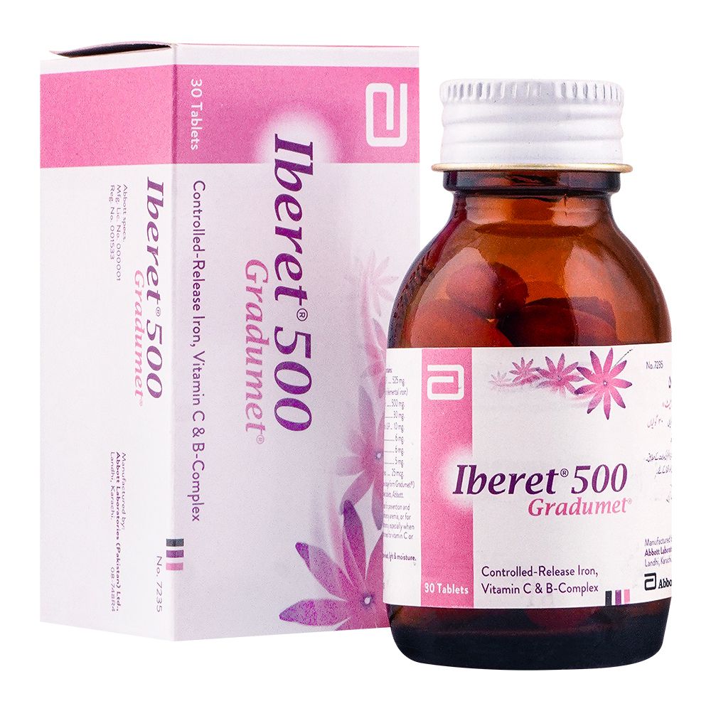 Abbott Iberet-500 Gradumet Tablet, 30-Pack product image - Bolanclinic