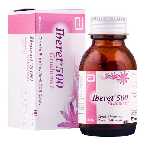 Abbott Iberet-500 Gradumet Tablet, 30-Pack product image - Bolanclinic