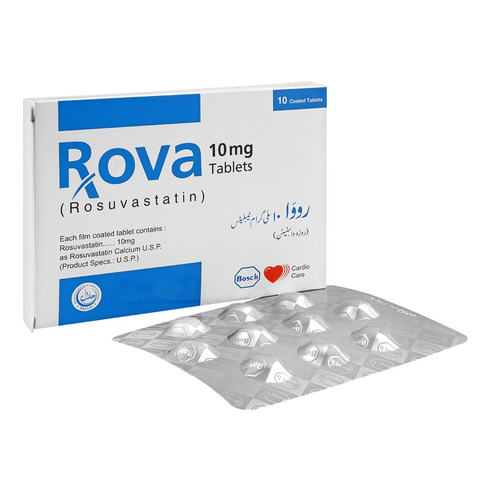 Bosch Pharmaceuticals Rova Tablet, 10mg, 10-Pack product image - Bolanclinic
