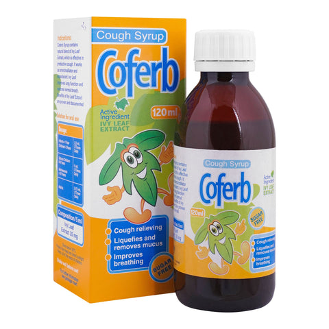 Hilton Pharma Coferb Cough Syrup, Sugar Free, 120ml product image - Bolanclinic