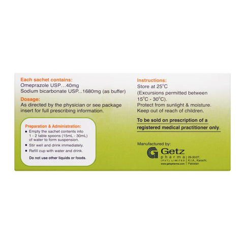 Getz Pharma Risek Insta Sugar-Free Sachet, 40mg, 10-Pack product image 3 - Bolanclinic