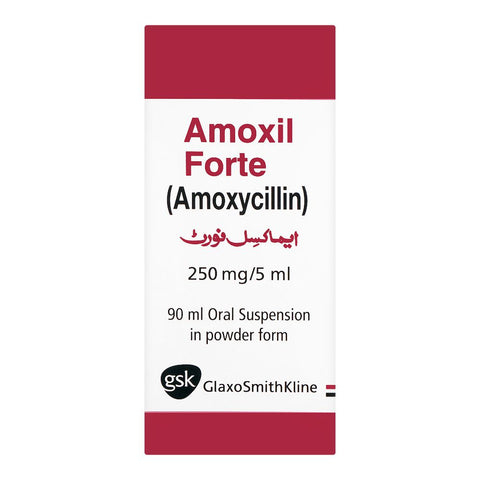 GSK Amoxil Forte Syrup, 250mg/5ml, 90ml product image 2 - Bolanclinic