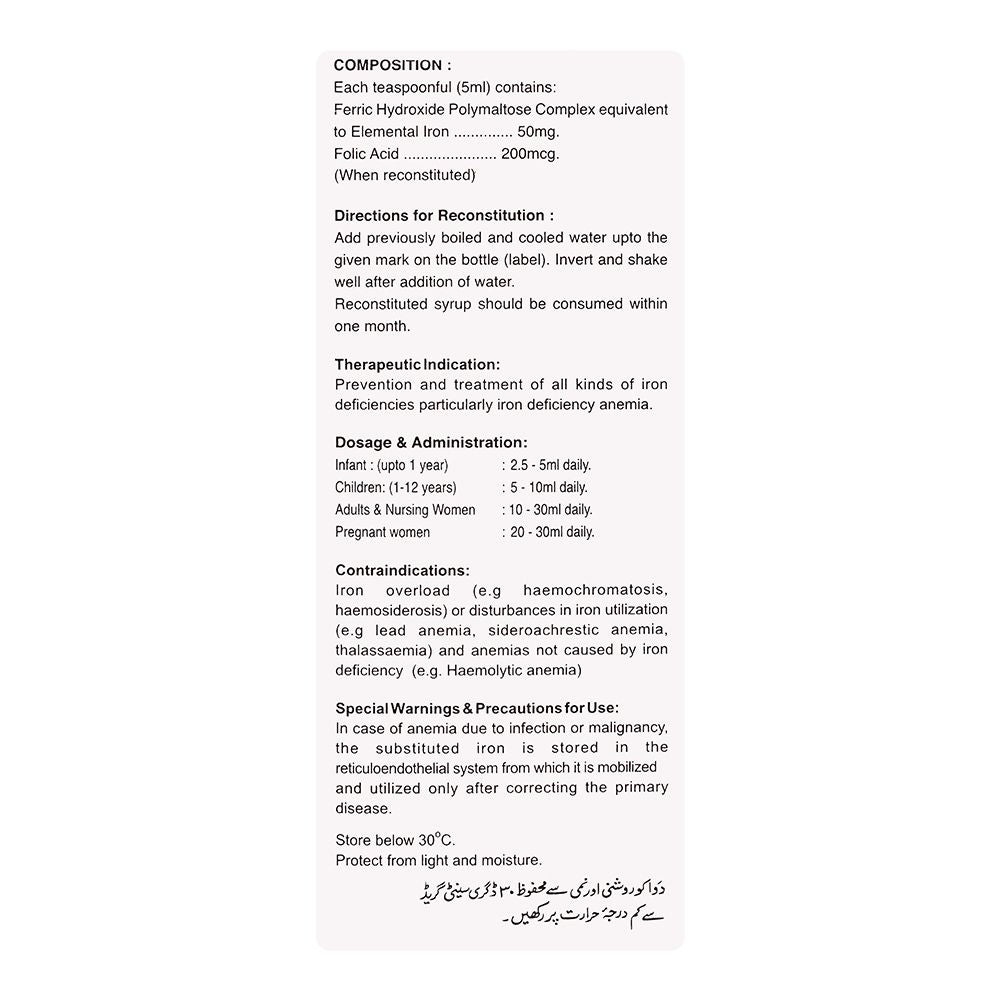 Barrett Hodgson Polyfer FA Syrup, 60ml product image 3 - Bolanclinic